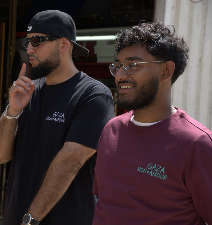 T-shirt GAZA BORDEAUX
