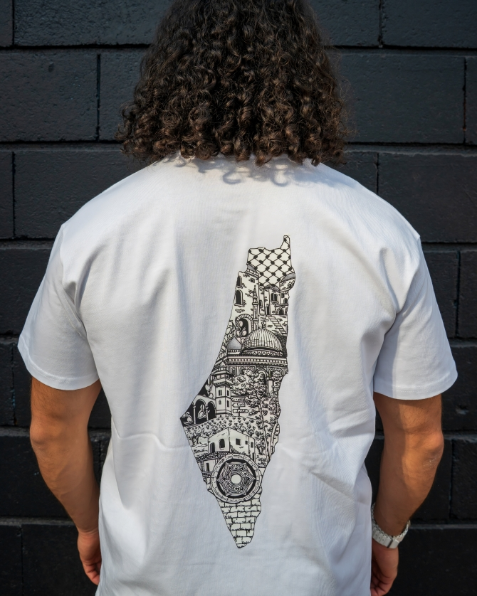 T-shirt GAZA BLANC